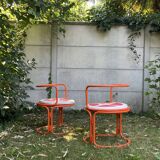 Pair of Gae Aulenti armchairs for Prisunic