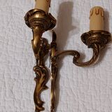 Gilded bronze sconces