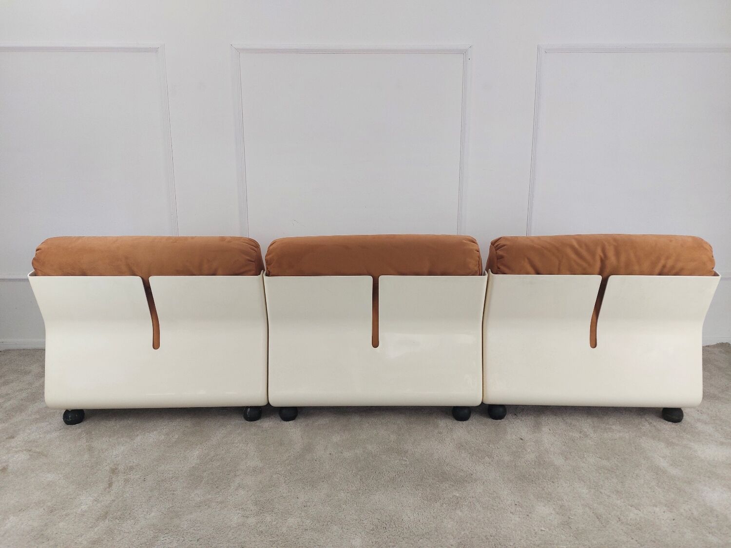 3 Amanta armchairs by Mario Bellini for C&B Italia (reupholstered)