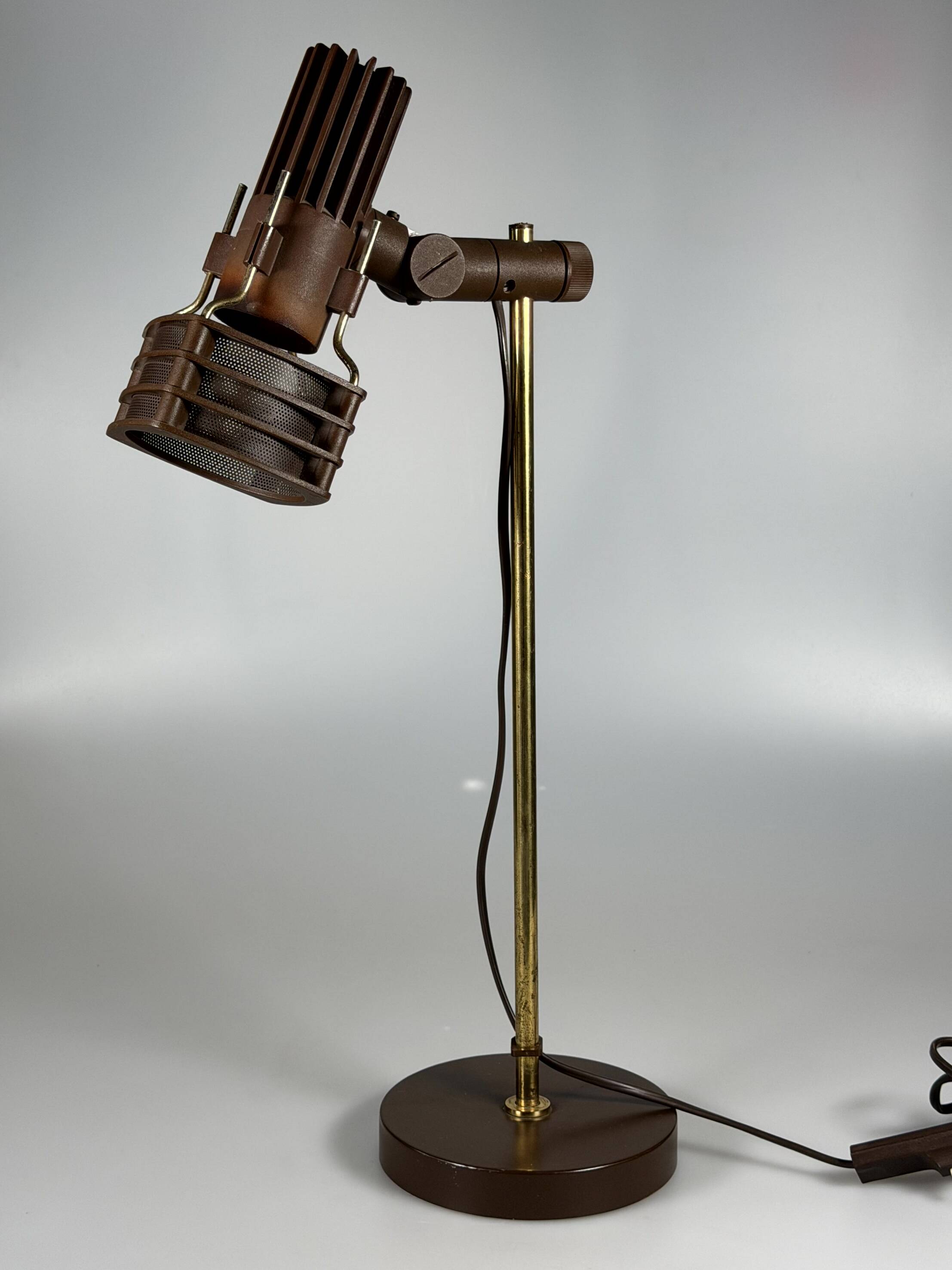 1960s 1970s Table Lamp Desk Lamp Space Age Design Metal Plastic