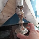 Candle holder eglomized glass