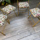 4 Vintage Lafuma Chantazur folding chairs