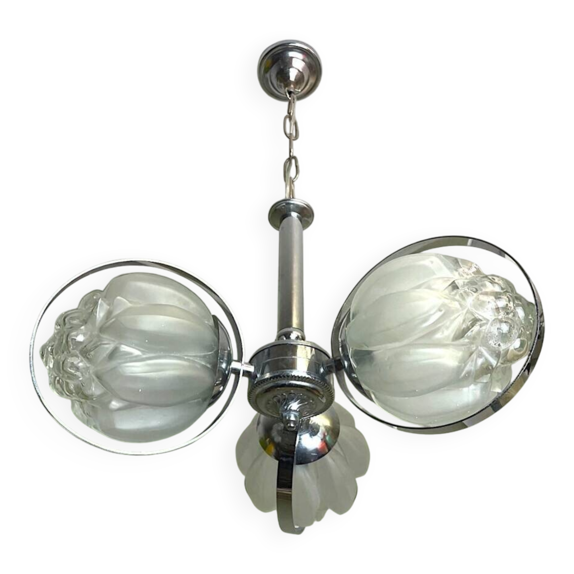 Space Age 3-light Sputnik chandelier