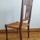 Chauffeuse,chaise basse sculptée XIXe-decor épis de blé