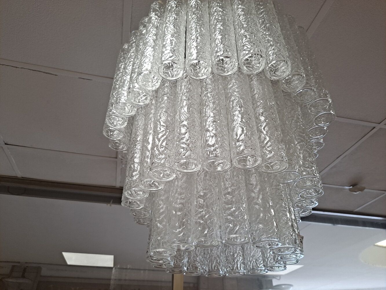 Vintage Italian Murano glass chandelier by Toni Zuccheri for Venini, 1960s