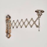 Metal accordion wall candle holder