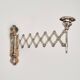 Metal accordion wall candle holder