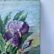 Bouquet of flowers old painting