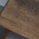 Grande table à manger rustique française du XIXe siècle en orme et chêne