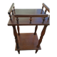 Small balustrade table. Side table. Wood.