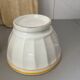 Antique faceted earthenware bowl