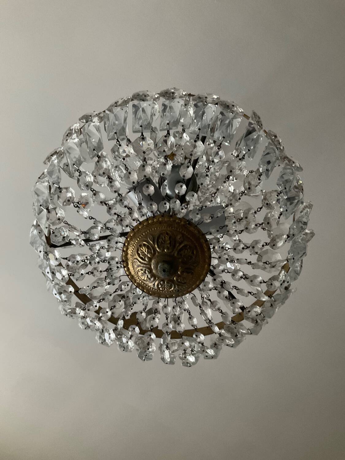 Hot Air Balloon Chandelier with Brass Tassels