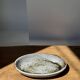 Small oval dish in glazed speckled ceramic L23