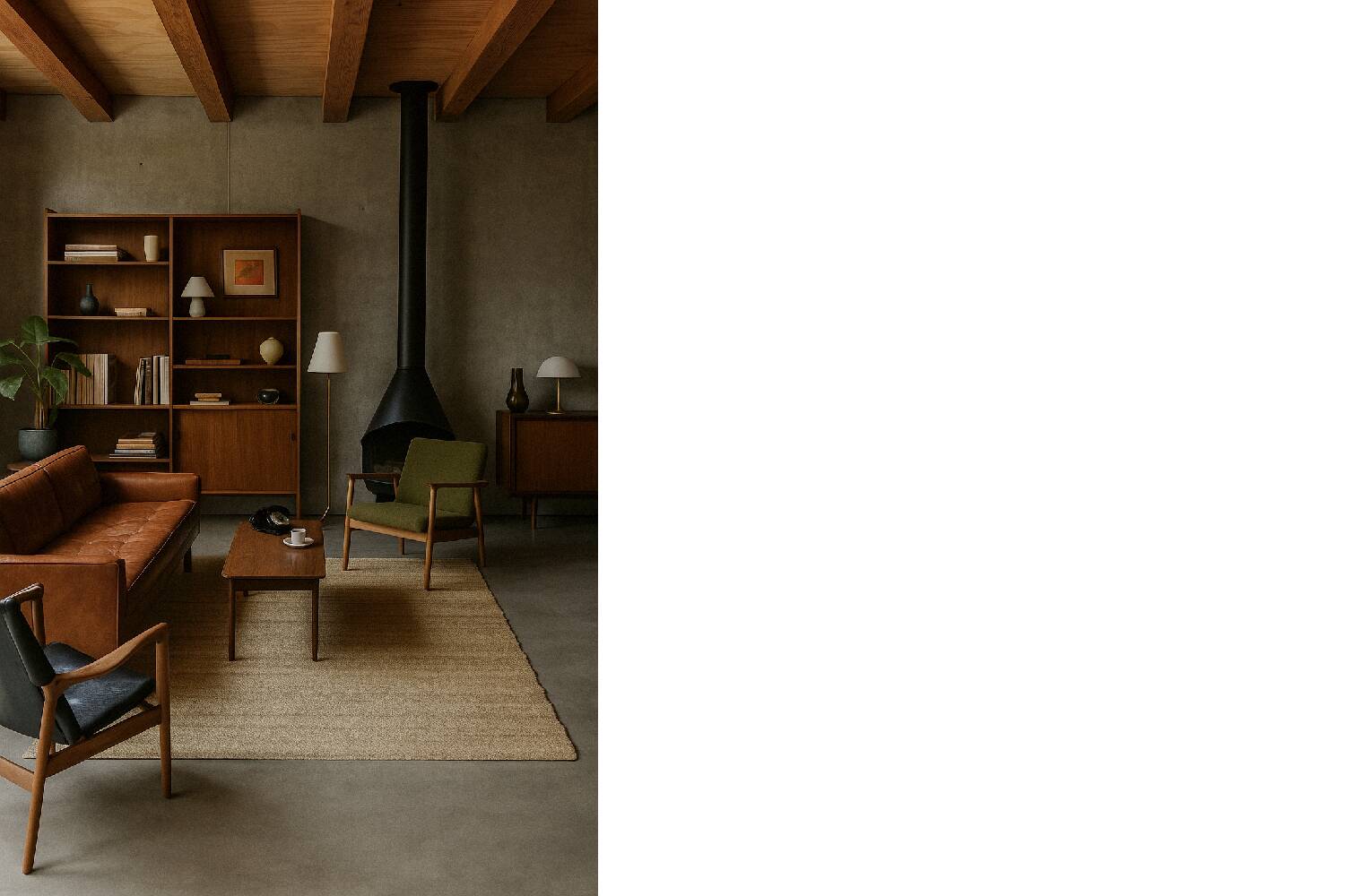 Flat-woven jute Indian rug, 1970s