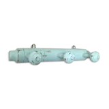 Coat rack bamboo patinated celadon green