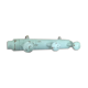 Coat rack bamboo patinated celadon green