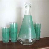Carafe service and 8 glasses