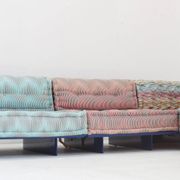 Roche Bobois Mah Jong sofa Missoni design by Hans Hopfer with platform