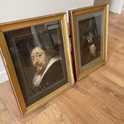 Paire de portraits
