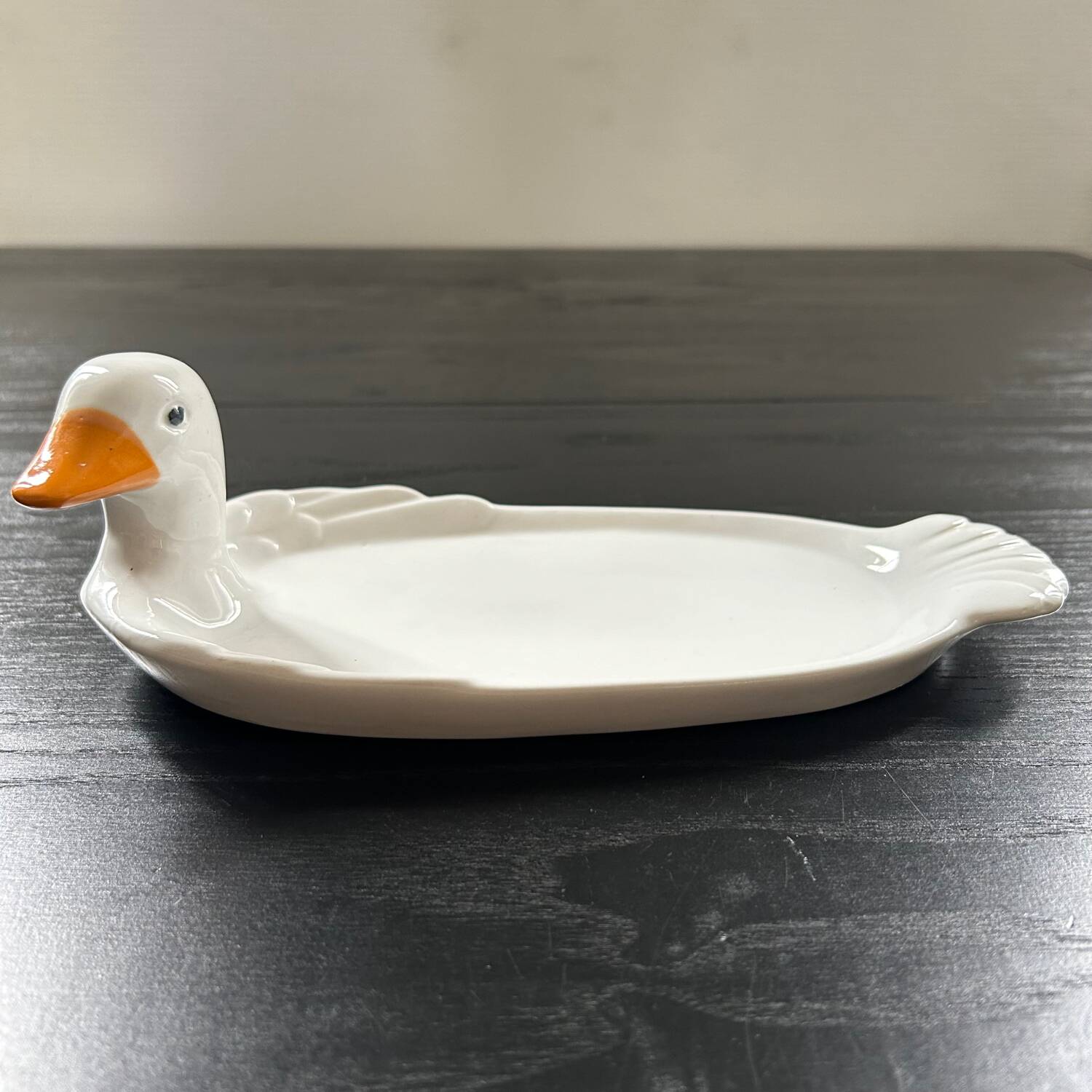 Porcelain duck dish