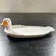Plat canard en porcelaine