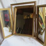 Mirror to ask triptych gilt frame 72x50cm