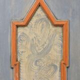 Folk art painted bridal armoire