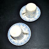 Copeland set of 2 english earthenware espresso cups wt copeland & sons - stoke on trent 1870