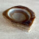 Brutalist vintage onyx marble ashtray