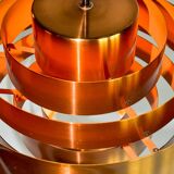 Pair of Midcentury Copper Pendants by Jo Hammerborg for Fog & Mørup, 1960s