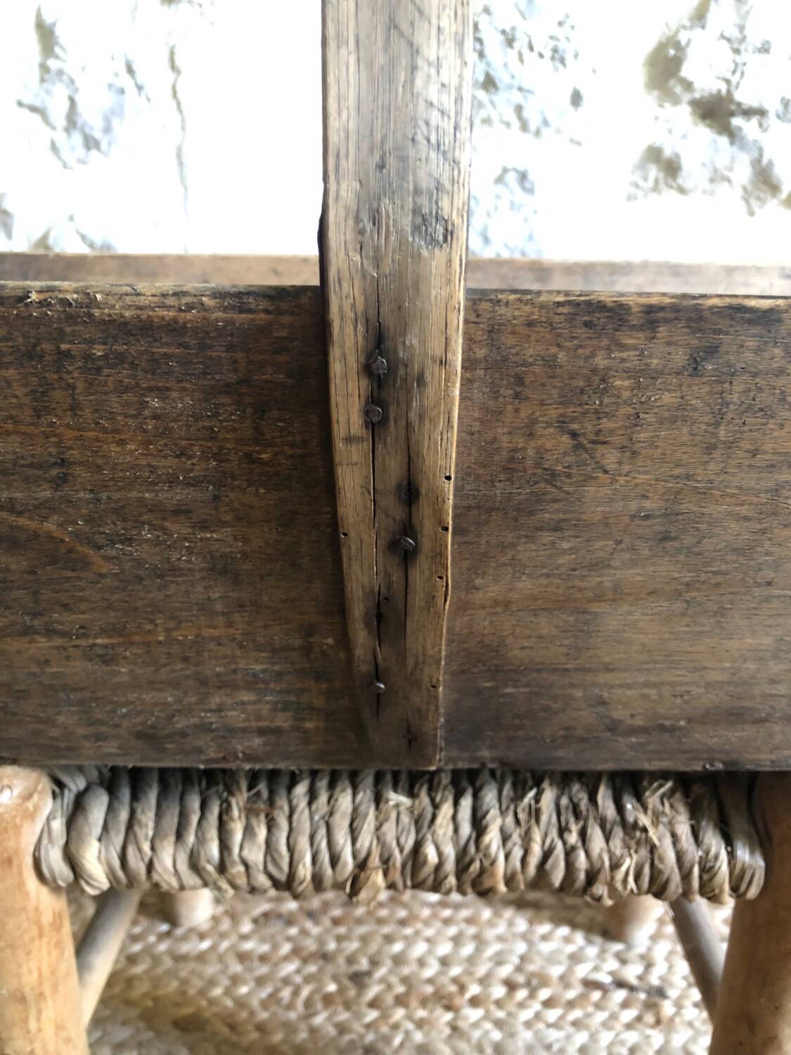 Renovated wooden grape harvest basket