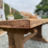 Solid wood monastery table