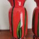 Bohemian vase pair "Bambus"