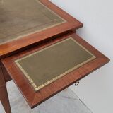 Louis XVI style flat desk in 19th century mahogany