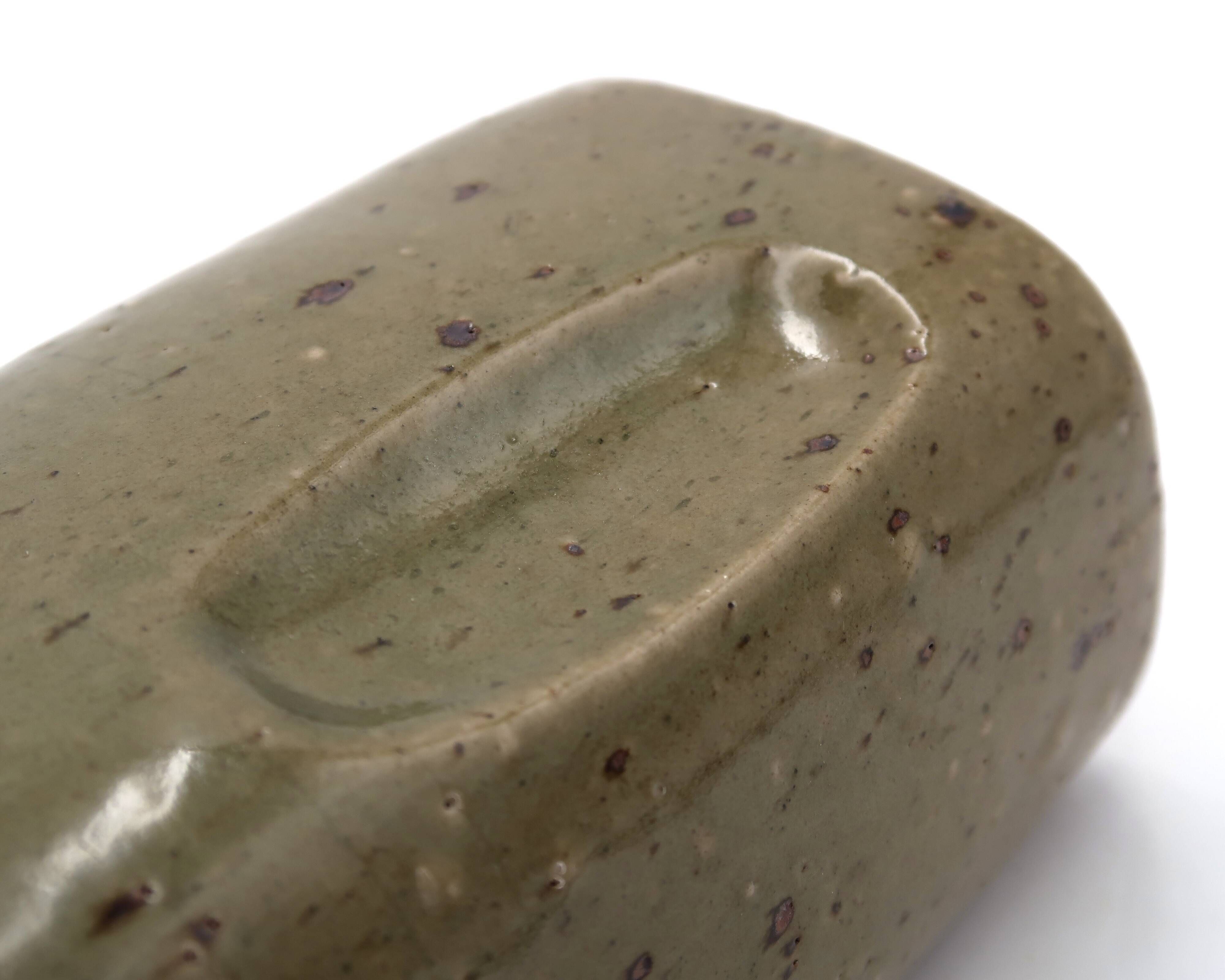 Stoneware pitcher by Pierre Digan, La Borne ceramics from the 1960s.