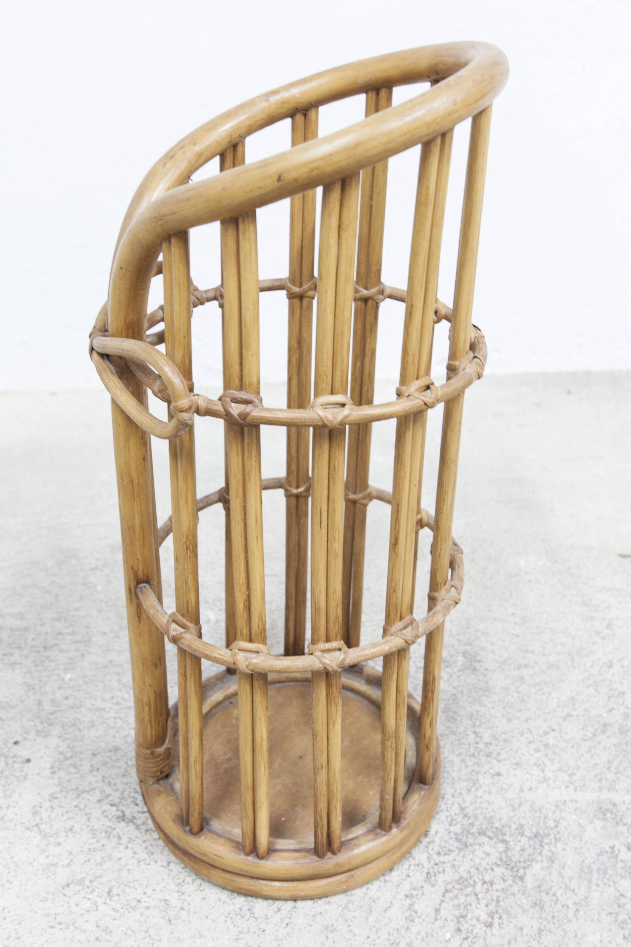 Bamboo umbrella stand 1970