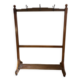 Porte-manteau en bois exotique vintage