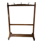 Vintage exotic wood coat rack