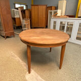 Oval art deco extendable dining table