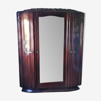 Art Deco mahogany wardrobe