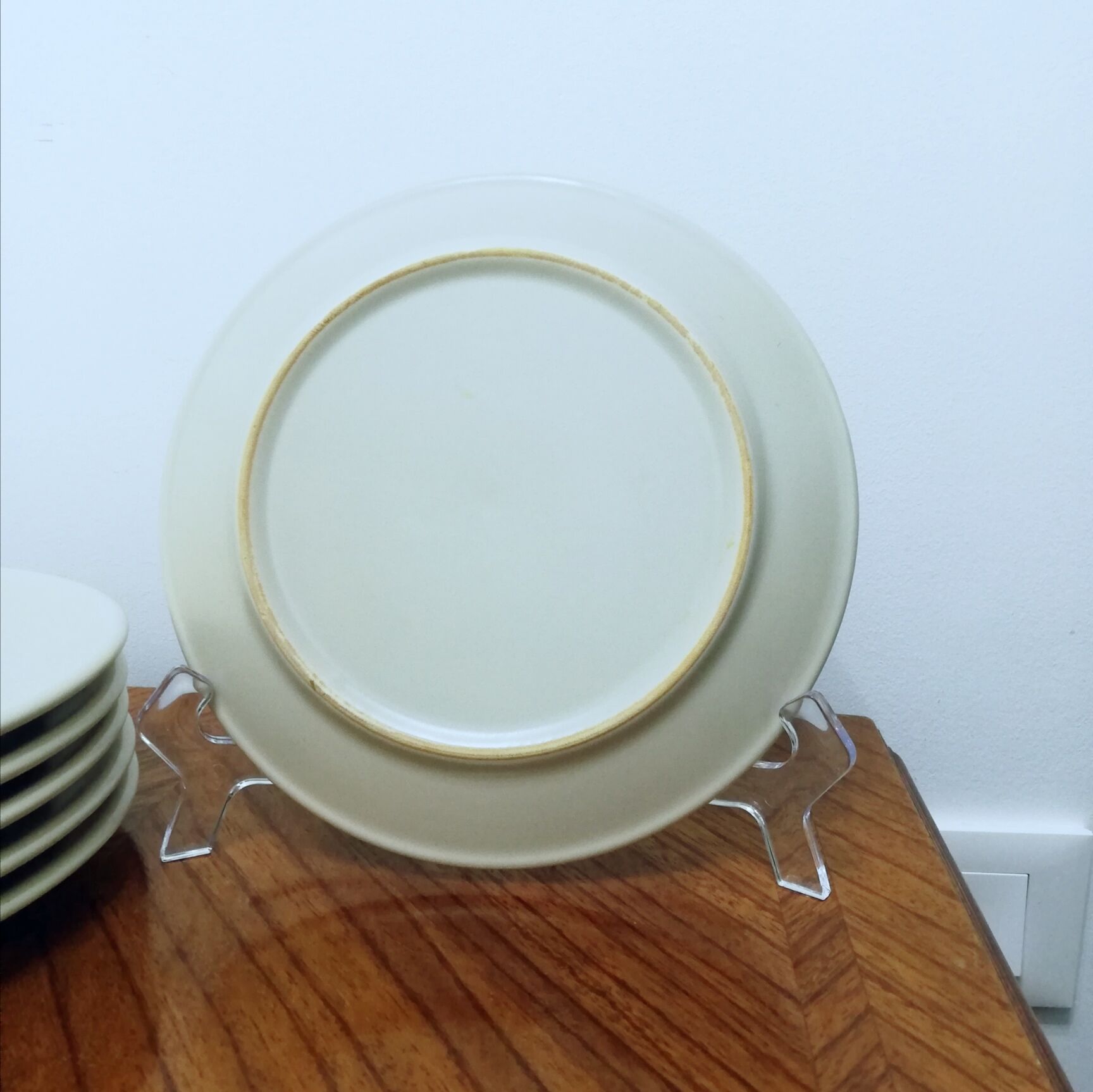Set of 6 stoneware dessert plates