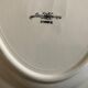 Sarreguemines ivory faience dish with 38cm godrons