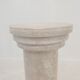 Italian travertine side table or pedestal, 1980's