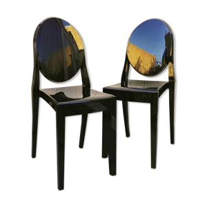 Paire de chaises Victoria Ghost kartell design PH. starck