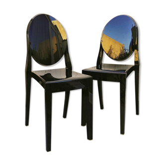 Paire de chaises Victoria Ghost kartell design PH. Starck