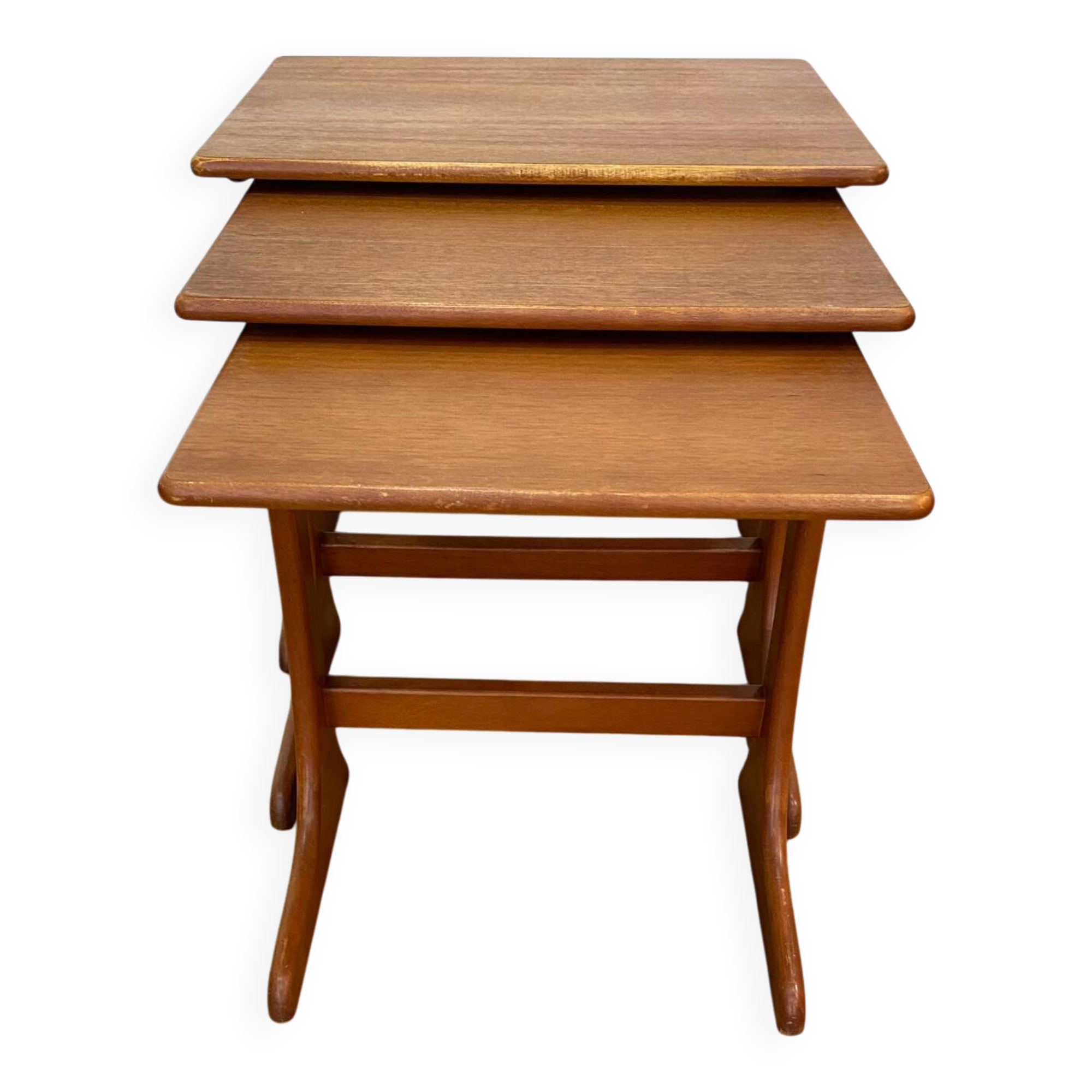 Scandinavian teak nesting tables