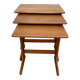 Scandinavian teak nesting tables