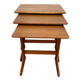 Scandinavian teak nesting tables