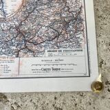 Vintage map of Algeria 1947