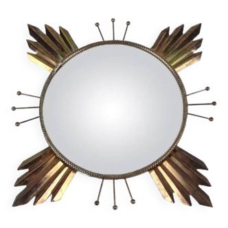 Large Sun Mirror • Witch's Eye • Brass/Metal • 1970